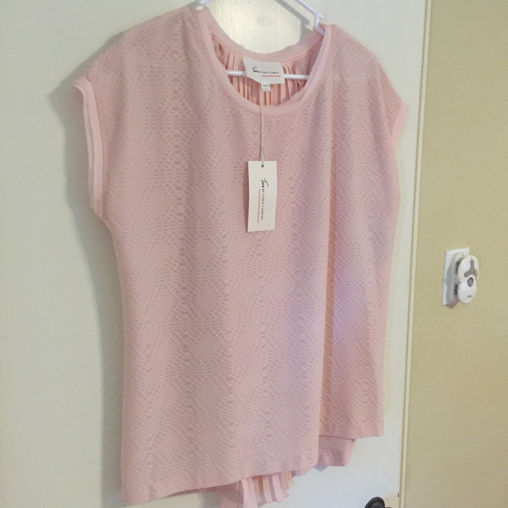 Vince Camuto Pink Blouse Size Large